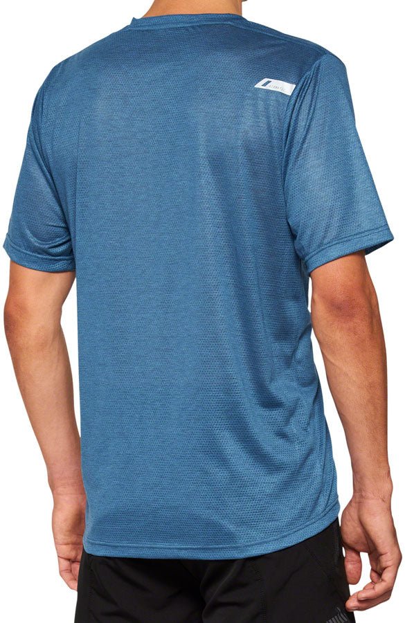 100% Airmatic Mesh Jersey - Slate Blue Short Sleeve Medium