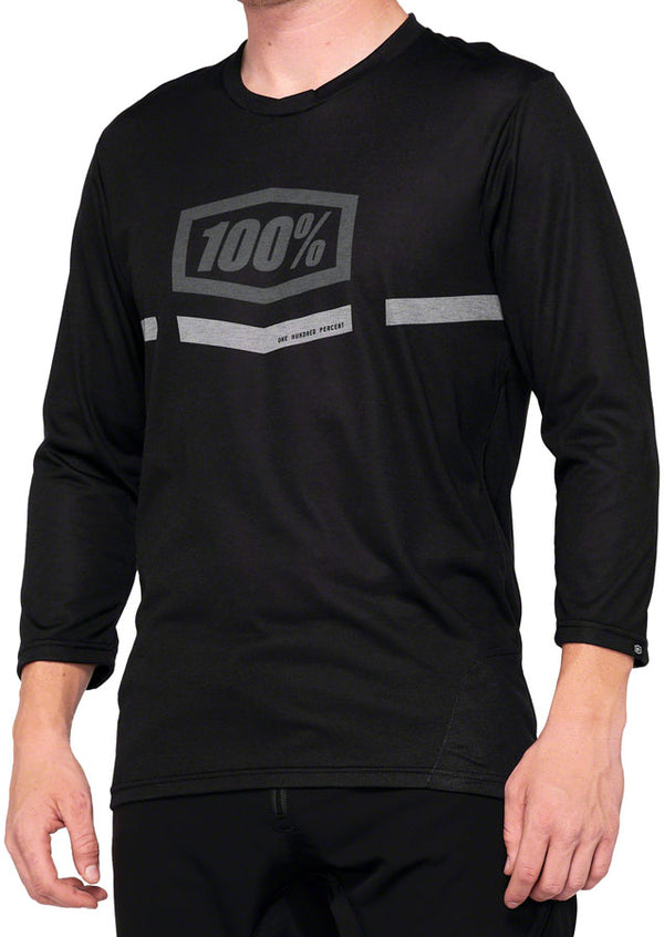 100% Airmatic Jersey - Black Medium