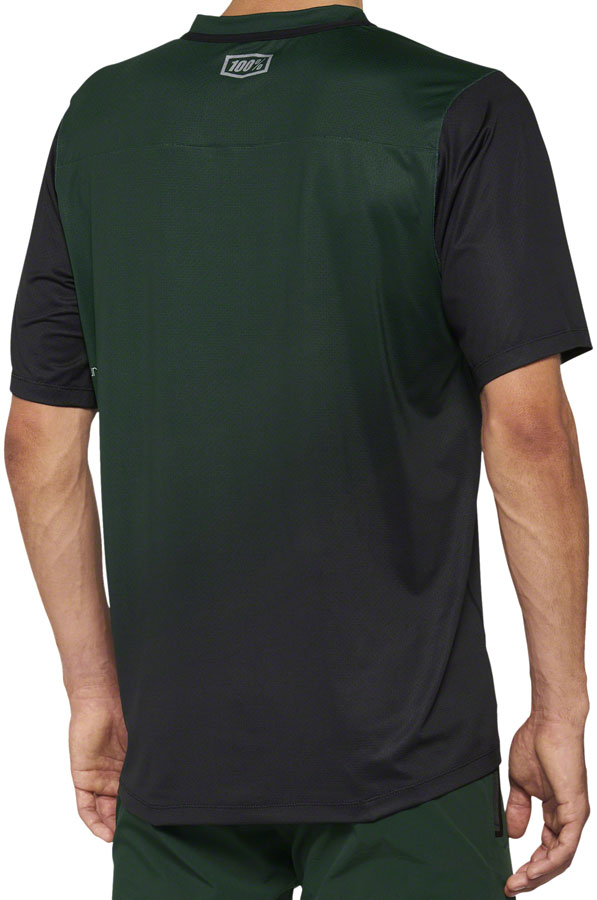 100% Celium Jersey - Green/Black Short Sleeve Mens Large