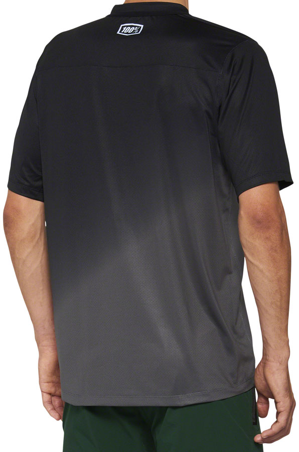 100% Celium Jersey - Black/Charcoal Short Sleeve Mens X-Large