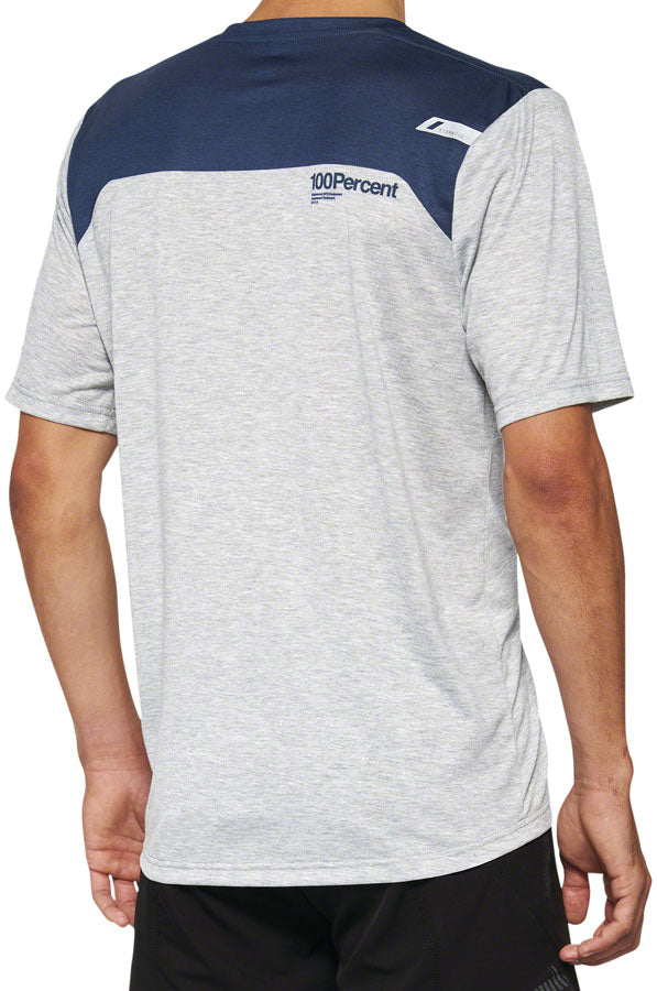 100% Airmatic Jersey - Gray/Midnight Short Sleeve Mens Small