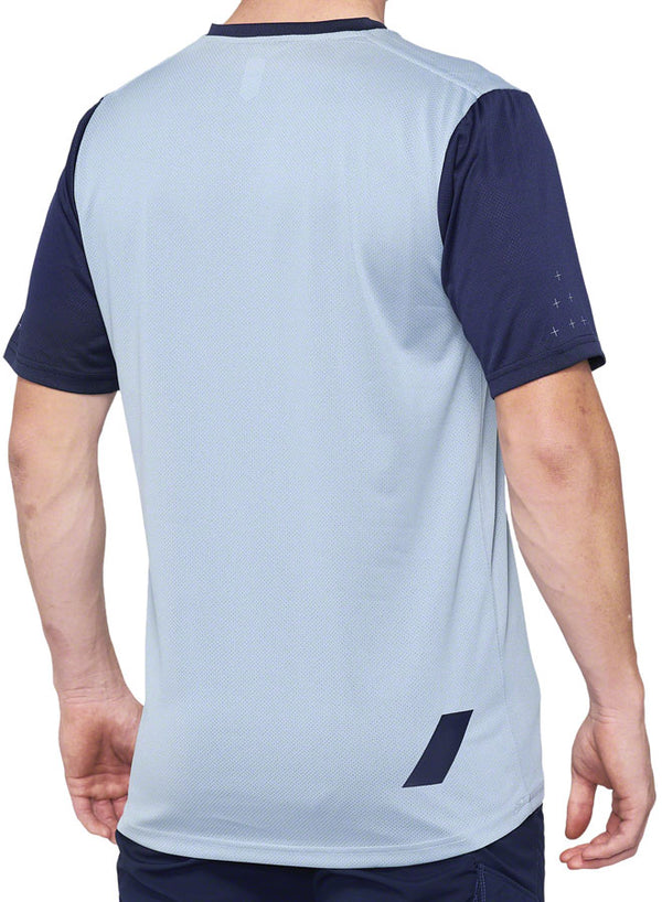 100% Ridecamp Jersey - Blue/Navy Short Sleeve Mens Medium