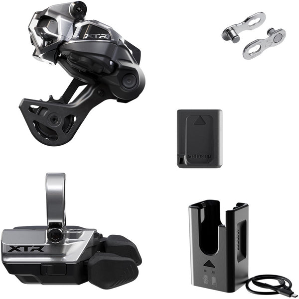 Shimano XTR M9250 Di2 Wireless Upgrade Kit - Includes M9250-GS Rear Derailleur M9250-R  Shifter Battery Charger Quick Link