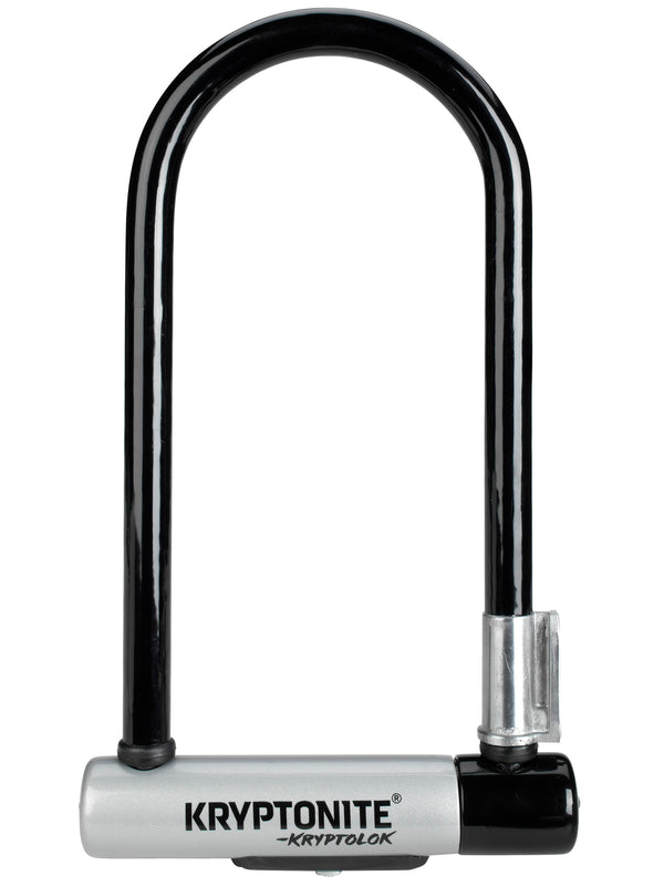 Kryptonite KryptoLok U-Lock - 4 x 9" Keyed Black Includes bracket