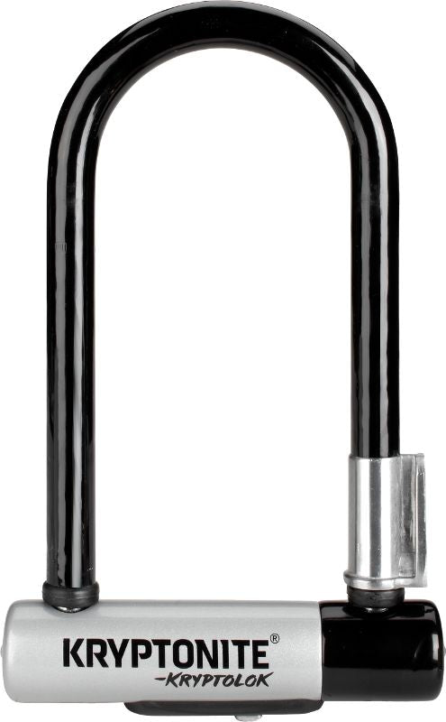 Kryptonite KryptoLok U-Lock - 3.25 x 7" Keyed Black Includes bracket