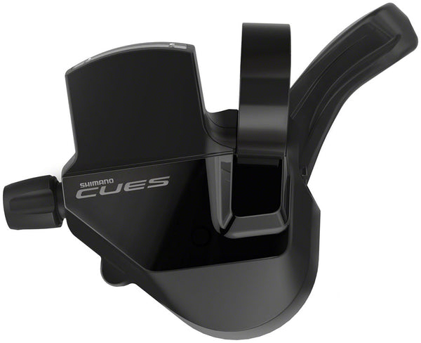 Shimano CUES SL-U6000-L Shifter - Left 2-Speed Rapidfire Plus Mono Optical Gear Display BLK