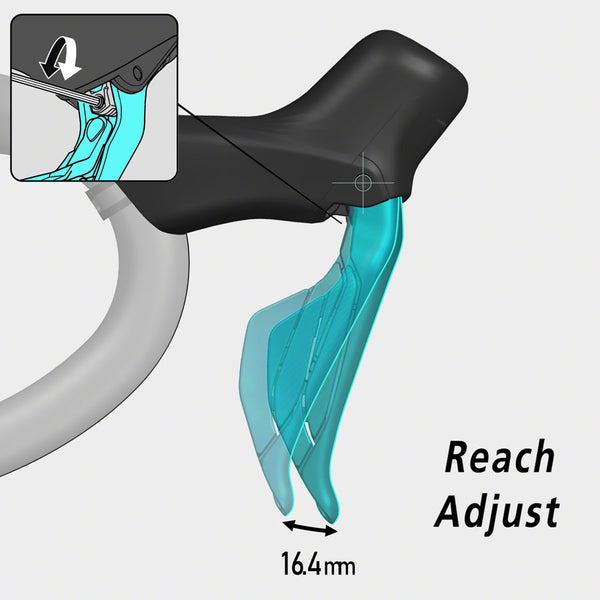 Shimano 105 ST-R7170-RE Di2 Shift/Brake Lever - Right 12-Speed Black