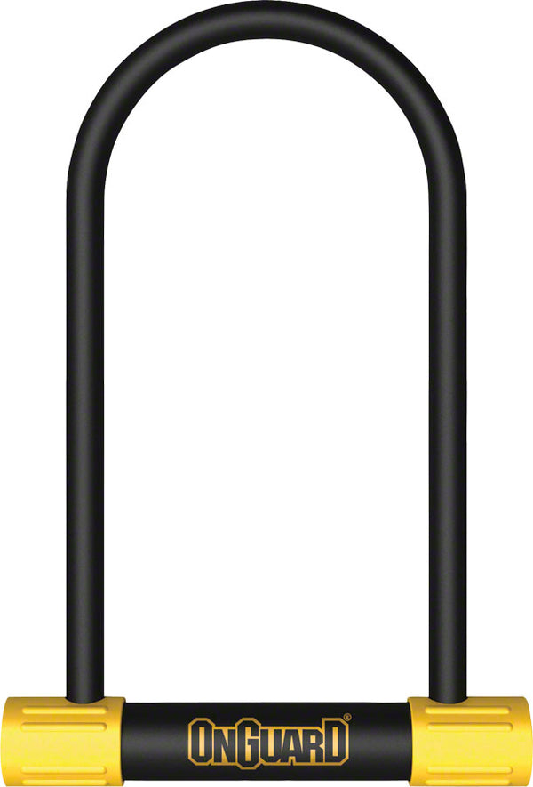 OnGuard BullDog Series U-Lock - 4.5 x 11" Keyed BLK/YLW Includes bracket