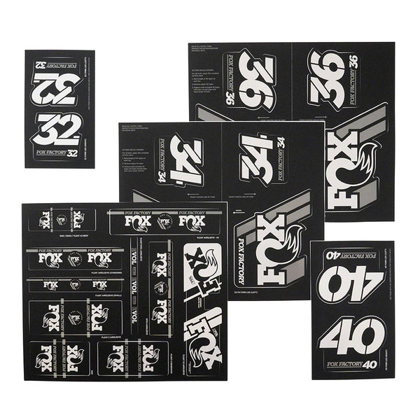 FOX Heritage Decal Kit for Forks and Shocks Silver