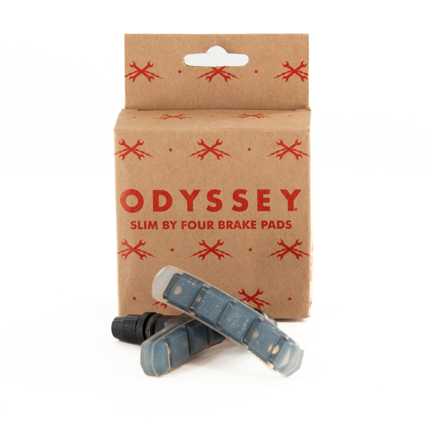 ODYSSEY SLIM BY FOUR BRAKE PADS (THREADED) (CLEAR) (SOFT COMPOUND)