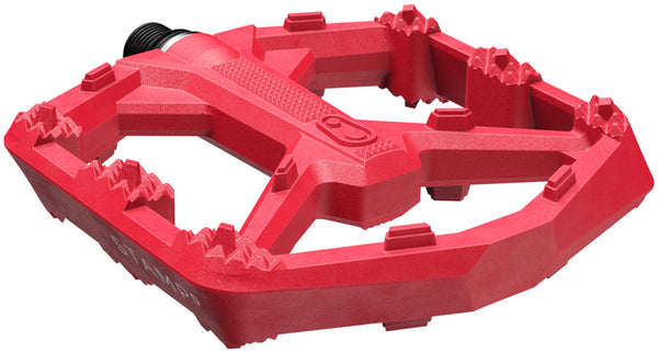 Crankbrothers Stamp 0 Pedals - Platform Composite 9/16" Bright Red Large