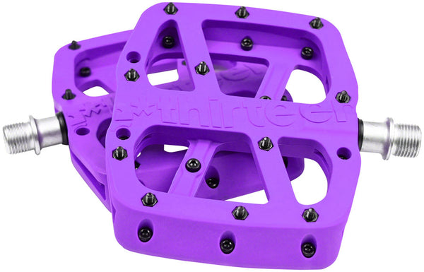 e*thirteen Base Pedals - Platform Composite 9/16" Eggplant