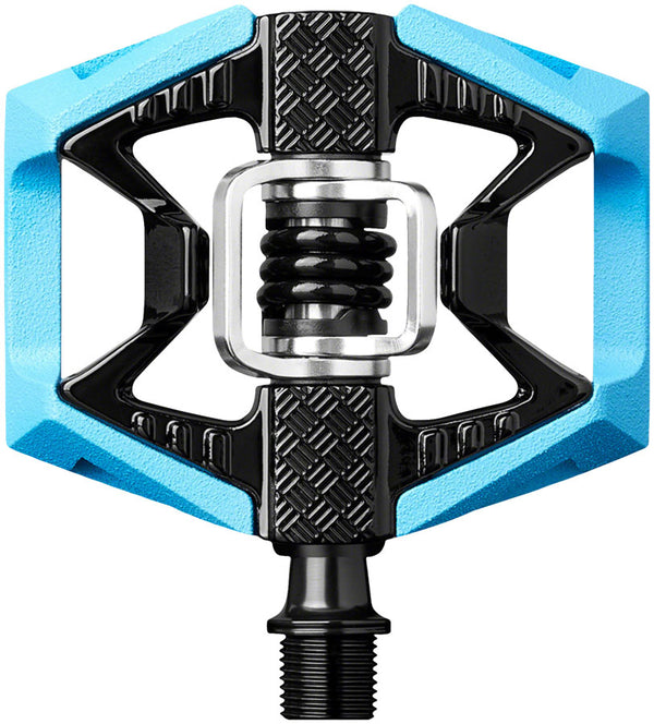 Crankbrothers Double Shot 2 Pedals - Single Side Clipless Platform Aluminum 9/16" Blue/BLK