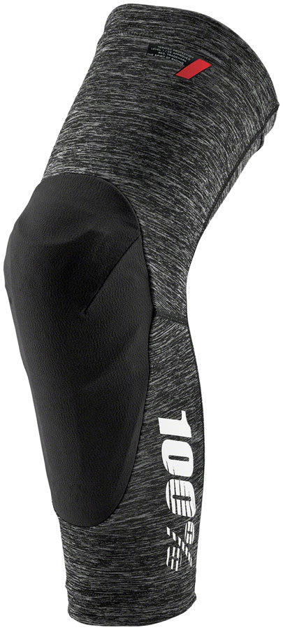 100% Teratec Knee Guards - Gray Heather Medium