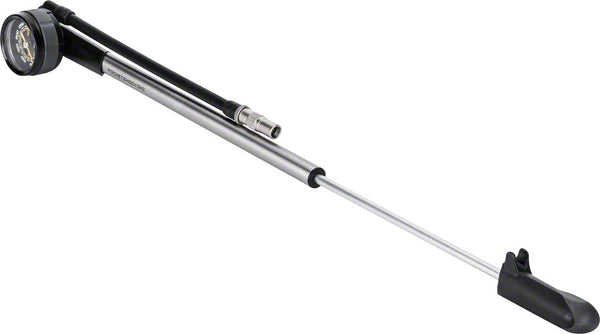 Topeak Pocket Shock DXG XL Shock Pump Analog SV 360psi 12` Aluminum Silver
