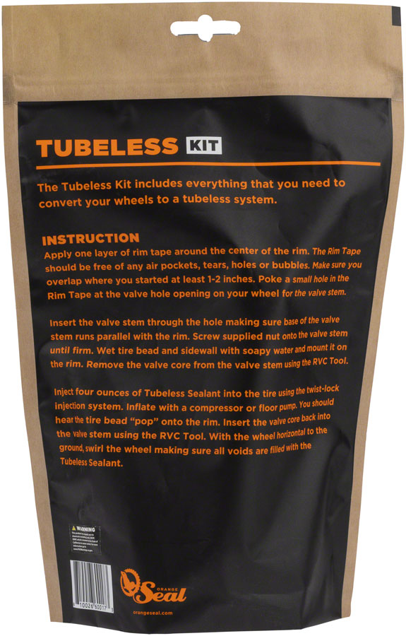 Orange Seal Tubeless Kit Mountain x 24mm - Standard Sealant