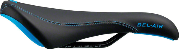 SDG Bel-Air RL Saddle - Steel Black/Cyan