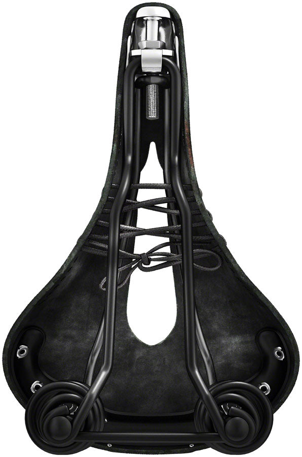 Brooks Flyer Saddle - Steel Carved Black