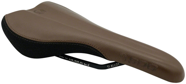 SDG Radar Saddle - Titanium Alloy Brown/Black Leather