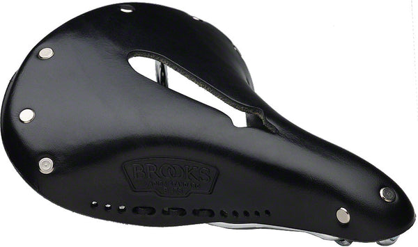 Brooks B17 Carved Saddle - Steel Black Womens