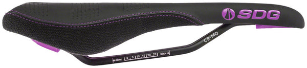 SDG Radar Saddle - Chromoly Black/Purple