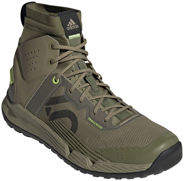 Five Ten Trailcross Mid Pro Flat Shoes - Men's Orbit Green/Core BLK/Pulse Lime 9.5