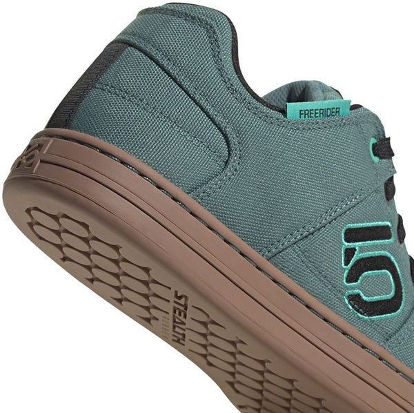 Five Ten Freerider Canvas Flat Shoes - Women's Hazy Emerald/Core BLK/Acid Mint 10.5