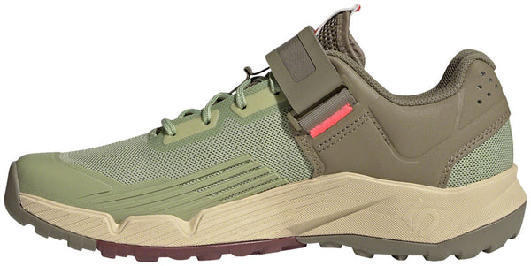 Five Ten Trailcross Mountain Clipless Shoes - Women's Quiet Crimson/Orbit Green/Turbo 10