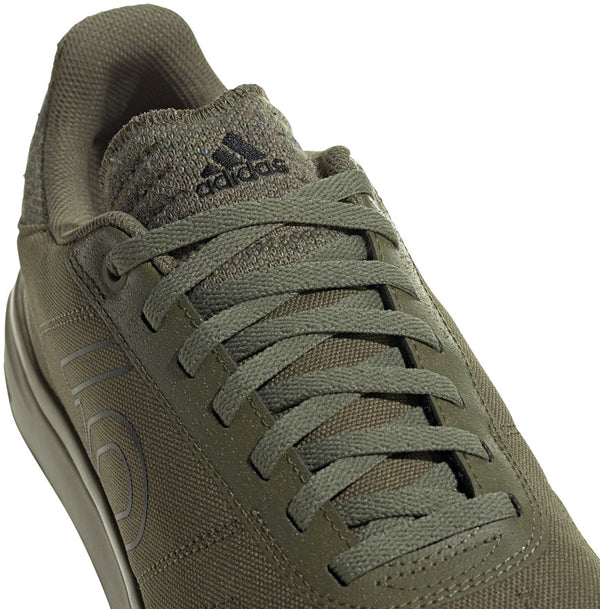 Five Ten Sleuth DLX Canvas Flat Shoes - Men's Focus Olive/Core BLK/Pulse Lime 6