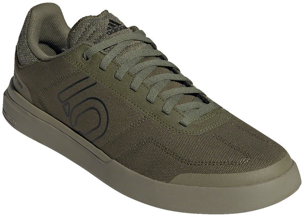 Five Ten Sleuth DLX Canvas Flat Shoes - Mens Focus Olive/Core BLK/Pulse Lime 10.5