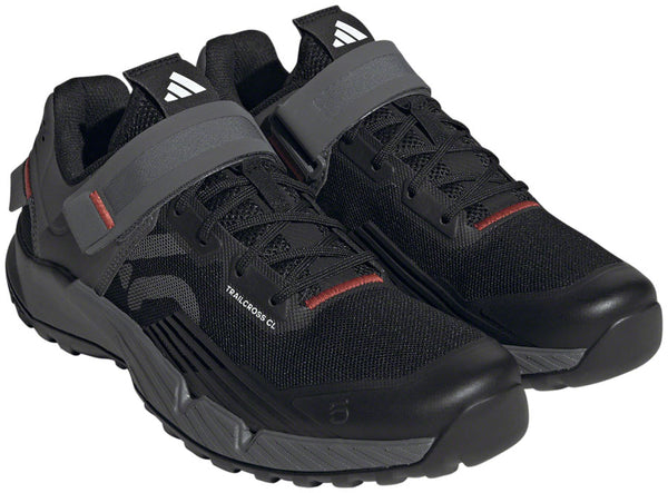 Five Ten Trailcross Mountain Clipless Shoes - Womens Core BLK/Gray Three/Red 7.5