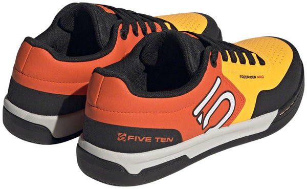 Five Ten Freerider Pro Flat Shoes - Mens Solar Gold/Ftwr White/Impact Orange 11.5