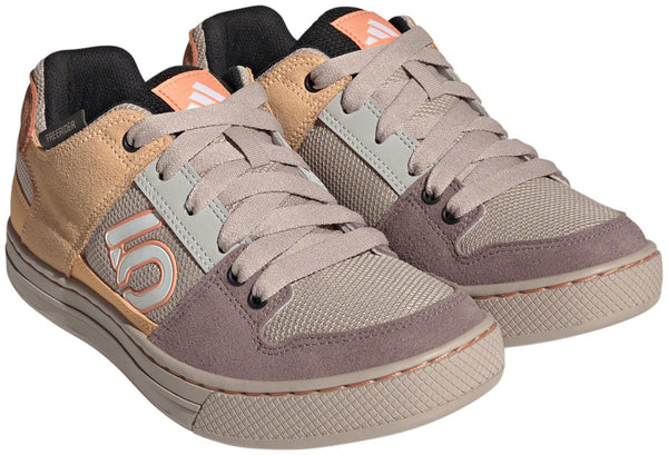Five Ten Freerider Flat Shoes - Womens Wonder Taupe/Ftwr White/Acid Orange 6