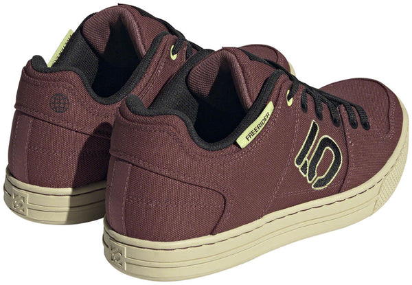 Five Ten Freerider Canvas Flat Shoes - Women's Quiet Crimson/Core Pulse Lime 10