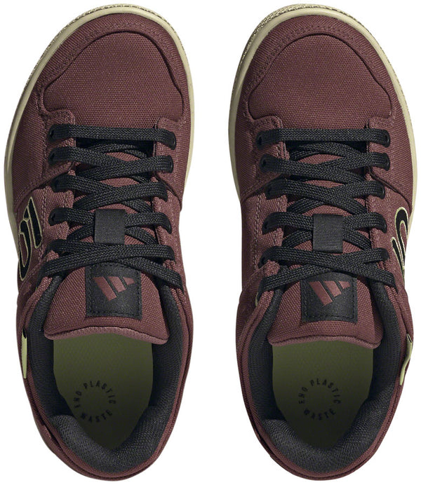 Five Ten Freerider Canvas Flat Shoes - Women's Quiet Crimson/Core Pulse Lime 10