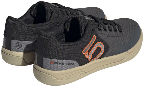 Five Ten Freerider Pro Canvas Flat Shoes - Women's Gray Six/Gray Four/Impact Orange 7