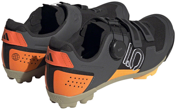 Five Ten Kestrel BOA Mountain Clipless Shoes - Men's Core BLK/Ftwr White/Impact Orange 8.5