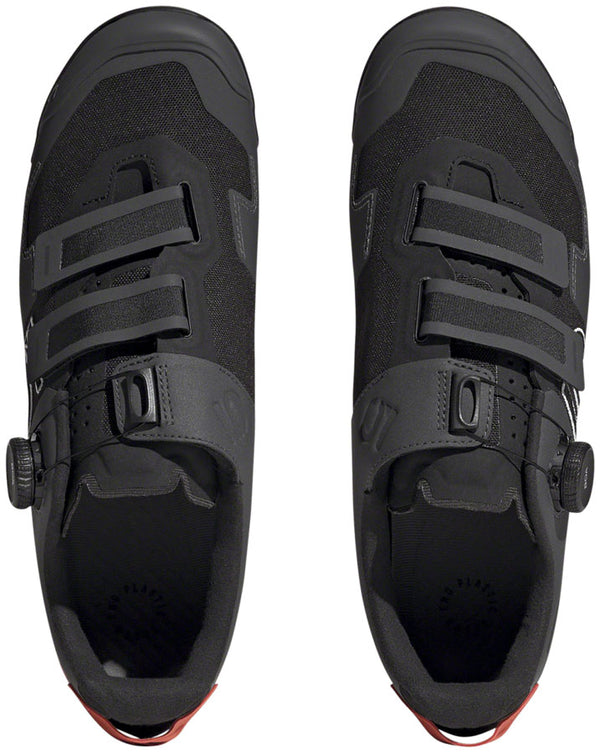 Five Ten Kestrel BOA Mountain Clipless Shoes - Men's Core BLK/Ftwr White/Impact Orange 11.5