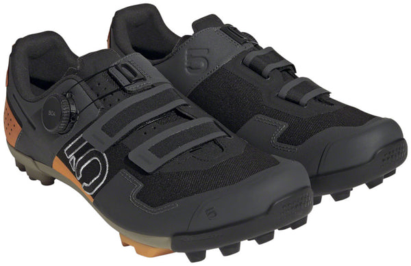 Five Ten Kestrel BOA Mountain Clipless Shoes - Men's Core BLK/Ftwr White/Impact Orange 11.5