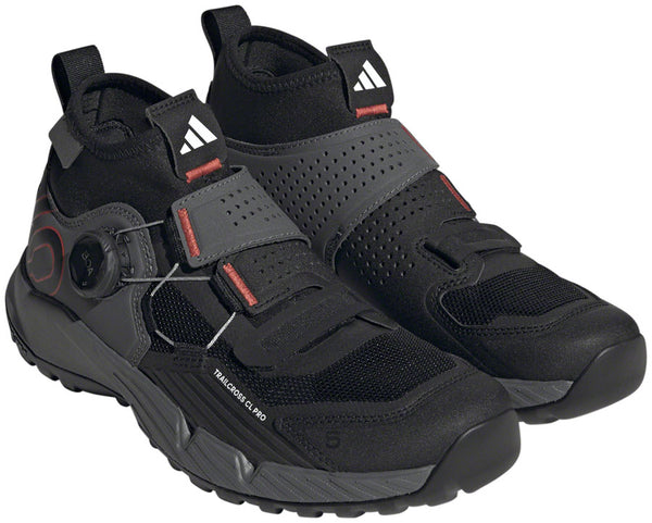 Five Ten Trailcross Pro Mountain Clipless Shoes - Womens Gray Five/Core BLK/Red 6