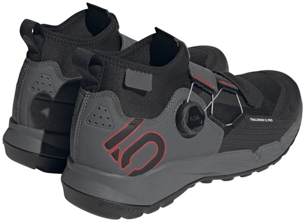 Five Ten Trailcross Pro Mountain Clipless Shoes - Men's Gray Five/Core BLK/Red 9.5