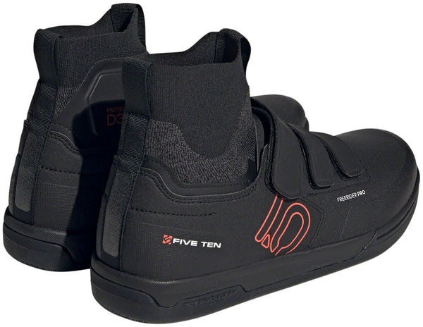 Five Ten Freerider Pro Mid VCS Flat Shoes - Men's Core BLK/Solar Red/Gray Three 10