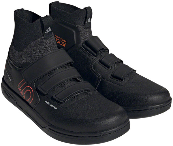 Five Ten Freerider Pro Mid VCS Flat Shoes - Men's Core BLK/Solar Red/Gray Three 11.5