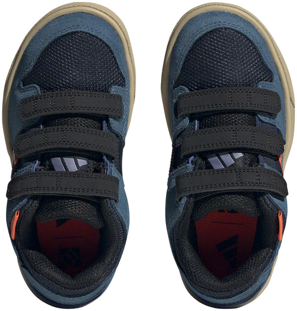 Five Ten Freerider Kid's VCS Flat Shoes - Youth Legend Ink/Wonder Steel/Impact Orange 5.5K