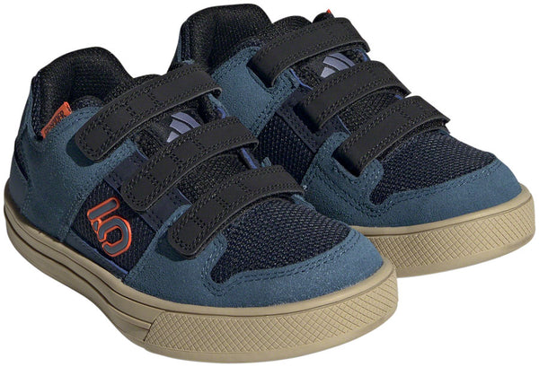 Five Ten Freerider Kids VCS Flat Shoes - Youth Legend Ink/Wonder Steel/Impact Orange 4K