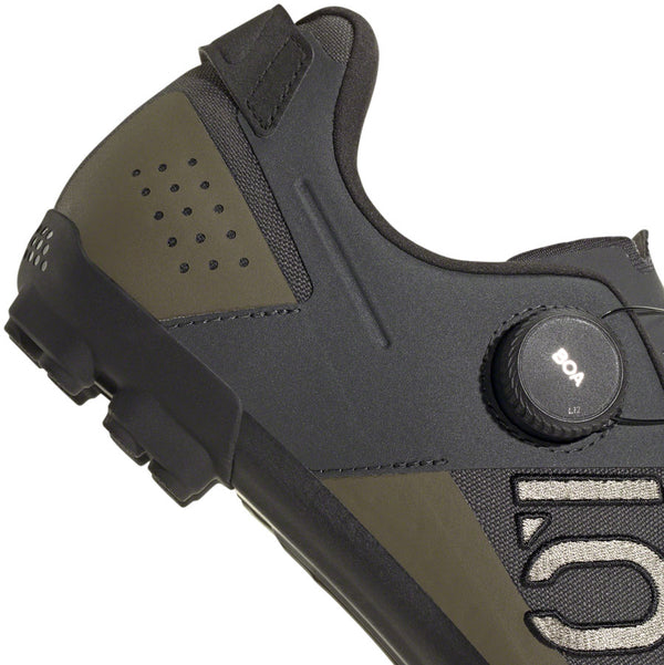Five Ten Kestrel BOA Mountain Clipless Shoes - Men's Gray Six/Silver Pebble/Olive Strata 12.5