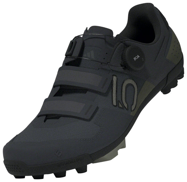 Five Ten Kestrel BOA Mountain Clipless Shoes - Men's Gray Six/Silver Pebble/Olive Strata 15
