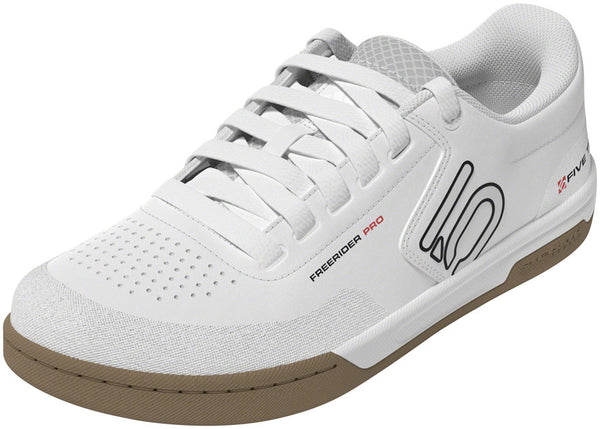 Five Ten Freerider Pro Flat Shoes - Men's FTWR White/Core Black/Red 10