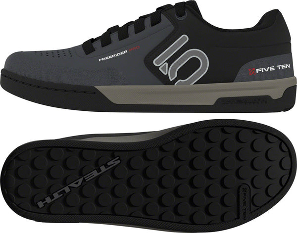 Five Ten Freerider Pro Flat Shoes - Men's Gray Six/Silver Pebble/Core BLK 15