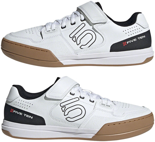 Five Ten Hellcat Mountain Clipless Shoes - Men's FTWR White/Core Black/Red 6